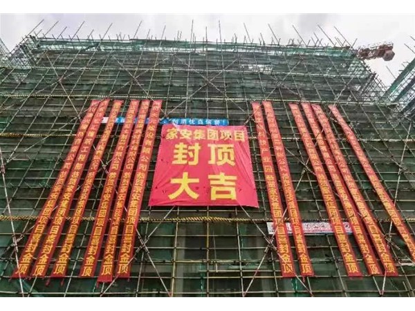 公司新闻|广东家安集团大旺生产基地项目封顶大吉